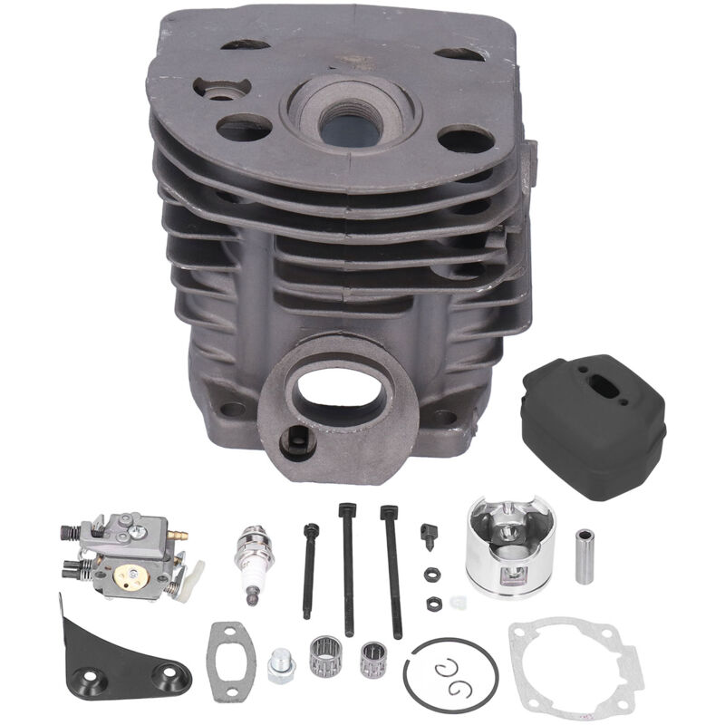 Eosnow - Jeu de joints de bougie d'allumage de carburateur à piston de cylindre de 46 mm pour trononneuse Husqvarna 55 51