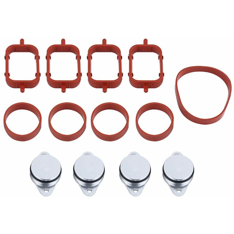 Crea - Jeu de Joints de Collecteur d'Admission 22mm Diesel Flap Blanks Kit de Joints d'Admission de Bouchons Clapets de Volet (4PCS)