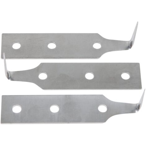 Jeu de lames en inox, longueur de lame 38 mm, 3 pcs