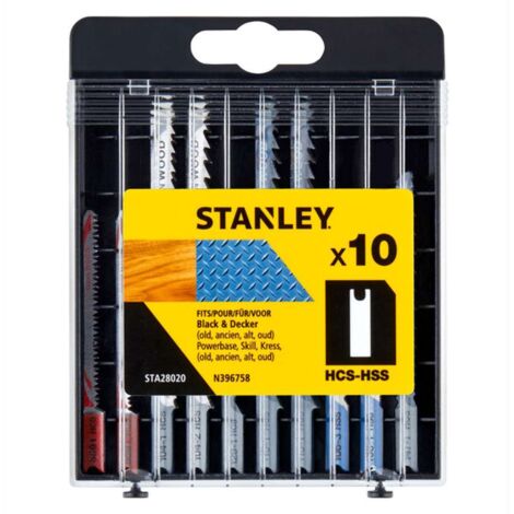 Jeu De Lames Pour Scie Sauteuse Stanley – 10 Pièces
