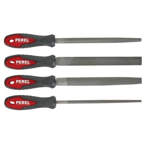 Jeu de limes pour acier - 20 cm/8' - 4 pcs