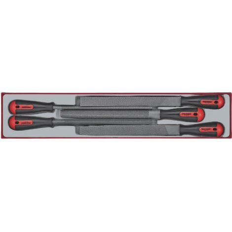 Jeu de limes TTX4 tray 250mmL 5 pièces Teng Tools TTXF05