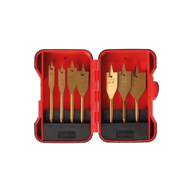 Jeu de mèches plates à bois - revêtement à bois - 7 pcs velleman TL78002