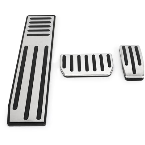 Jeu de Pédales Antidérapantes en Caoutchouc en Acier Inoxydable pour Modèle S X, Antirouille, Facile à Installer, Conduite à Gauche avec Repose-pieds Adhésif.
