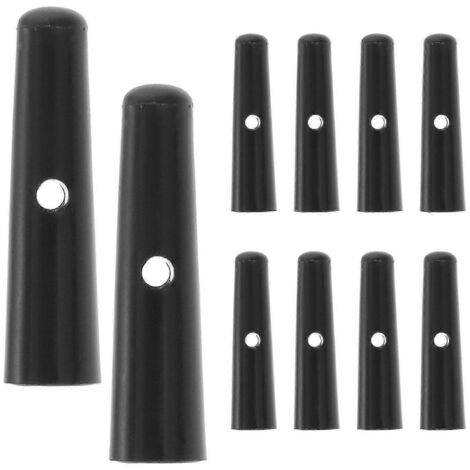 jeu de perles universelles pour baleines de parapluie, embouts en plastique, perles de rechange pour baleines de parapluie - 2,80 x 0,70 x 0,70 cm - Noir