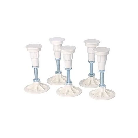 Jeu de pieds 5 pièces, fixation par colle, adapté à DW Douron 800 - 900 mm