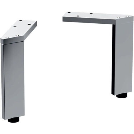 Jeu de pieds Geberit (2 pc.): Hauteur 15.1-15.4cm, chromé brillant