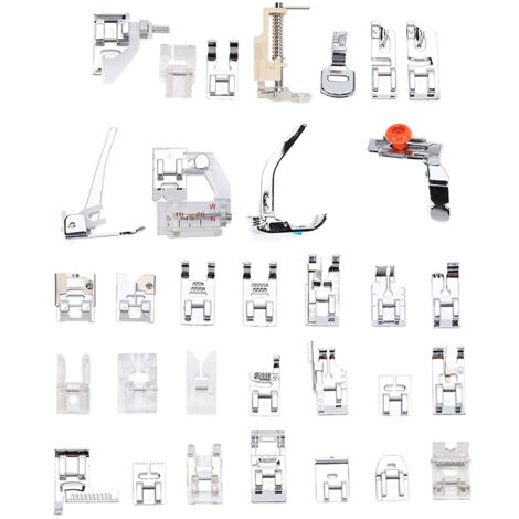 Jeu de Pieds Presseur Multifonction pour Machine à Coudre, Accessoires à Clipser pour Couture et Patchwork