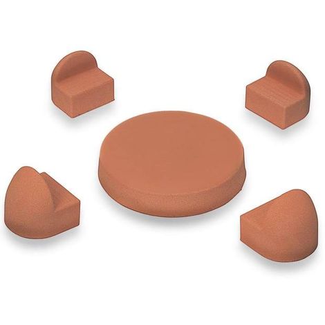 Jeu de pieds  Terre cuite - 4 cm