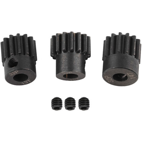 Jeu de pignons moteur 13T-15T pour voiture RC 1/8, diamètre 5mm, 32DP, compatible 16-21T.