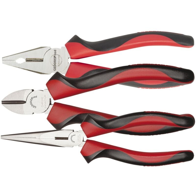 Gedore - red 3301155 - Jeu de pinces 2K-manche 3 pcs , R28002003