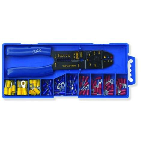 JEU DE PINCES 536, 0,25-6MM2 + EMBOUTS ISOLÉS 80 PCS.