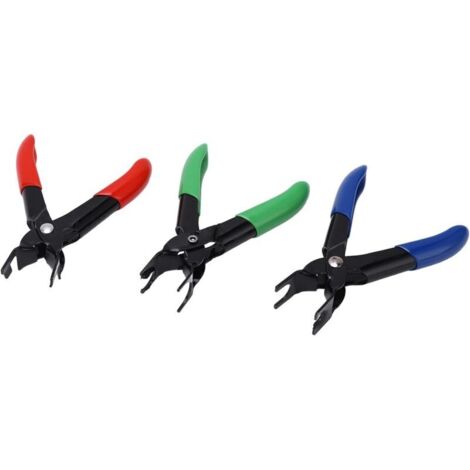 Jeu de pinces de déconnexion de conduite de carburant, pinces de découplage de conduite de carburant anti-dérapantes et antirouille 3 pièces pour voiture essence