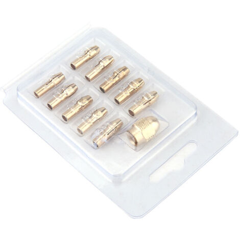 Jeu de Pinces de Mandrin de Perceuse en Cuivre à 4 Mâchoires, Outils de Rotation Précis et Polyvalents pour Mini Meuleuses électriques, plage: 0.5 à 3.2mm, 11 Pièces