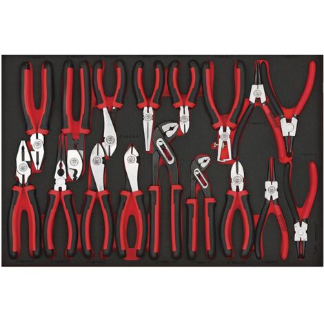 Jeu de pinces Foam4x4 tray 17 pièces Teng Tools TTEMB17