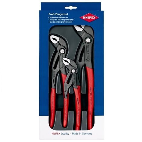 FP Jeu de pinces multiprises Knipex 00 20 09 V02 3 pièces pour l'atelier Réglage par pression sur un bouton, effet auto-se