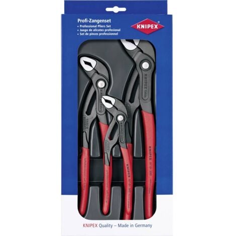 FP Jeu de pinces multiprises Knipex 00 20 09 V02 3 pièces pour l'atelier Réglage par pression sur un bouton, effet auto-se