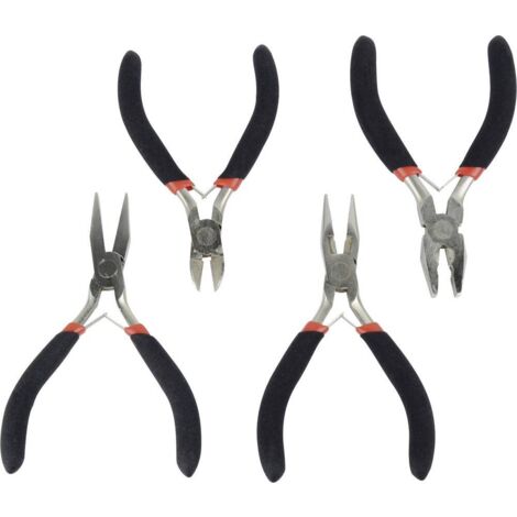 Jeu de pinces pour l'électronique 4 pcs Brüder Mannesmann M10840 W67315