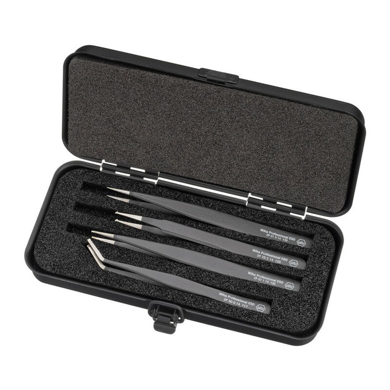 Wiha - Jeu de Pincettes Smd Professional esd 4 Pièces 32349