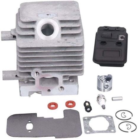 Jeu de Pistons de Cylindre, Kit de Joints de Silencieux D'échappement de Piston de Cylindre pour Débroussailleuse Stihl FS75 FS80 FS85 OEM 4137‑140-0603 4137 020 1202 4137 020 1201,A