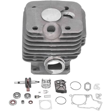 Jeu de Pistons de Cylindre, Pièces de Joint de Roulement de Filtre à Carburant de Vilebrequin de Piston de Cylindre de 52mm Adaptées pour Stihl MS381 038 MS 381