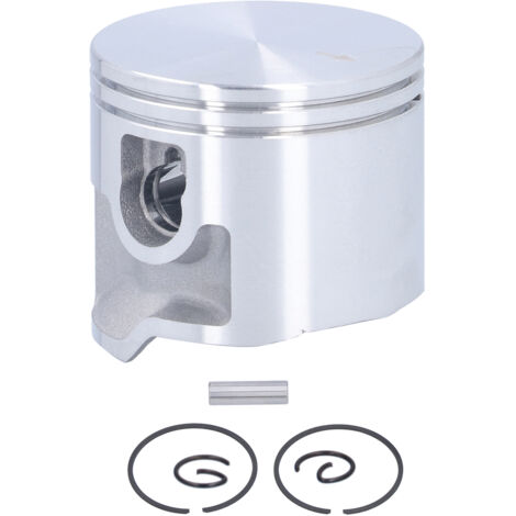 Jeu de Pistons et Segments 50mm pour Scies à Découper TS410 TS420 - Compatible 4238 030 2003 - Kit en Alliage d'Aluminium - 1 Piston, 1 Axe, 2 Segments, 2 Circlips