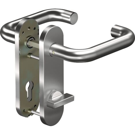 Jeu de plaques courtes CORE+ 8100 8 mm/7051K WC 78MM AL Aluminium.F1 poignée ronde poignée.