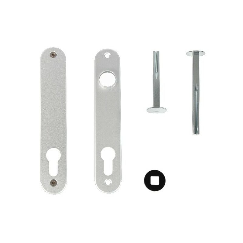 Jeu de plaques de propreté pour serrures à encastrer (2 pièces) en ralsilv Locinox