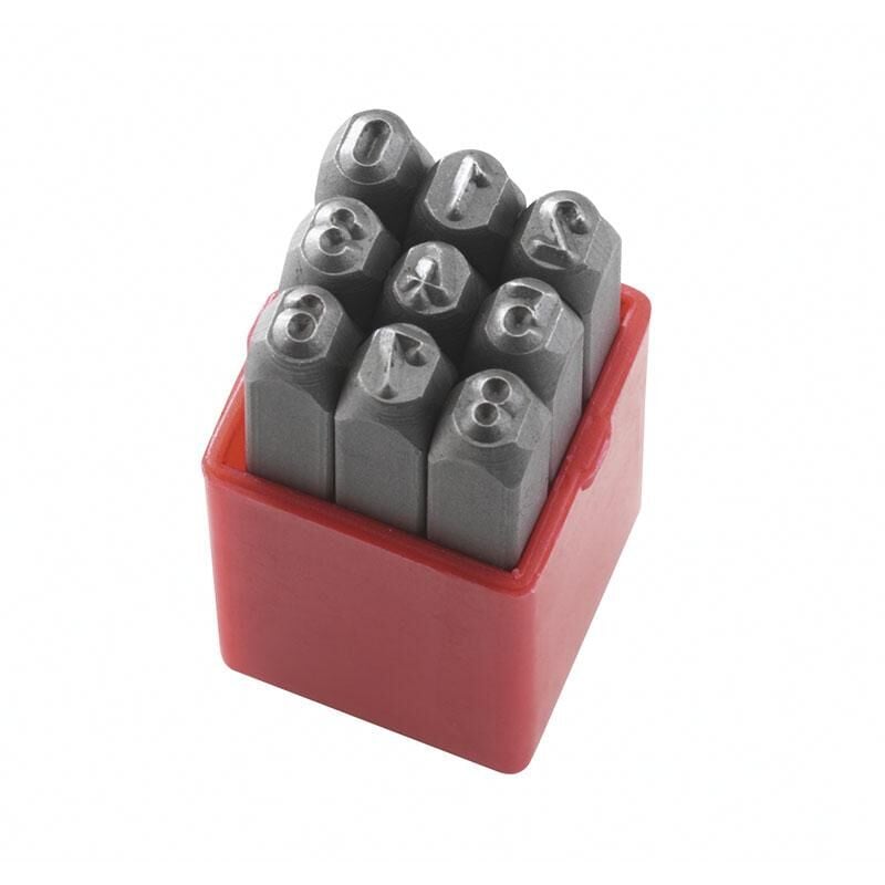 Fervi - Jeu de poincons chiffres 8 mm pour marquage p012/n08