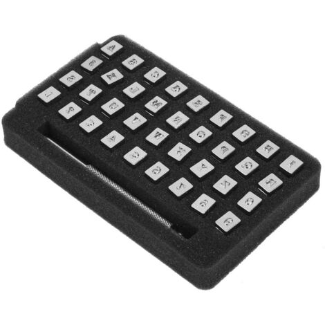 Jeu de poinçons en cuir, poinçons à lettres et chiffres, ensemble de poinçons à estamper (3.5mm)
