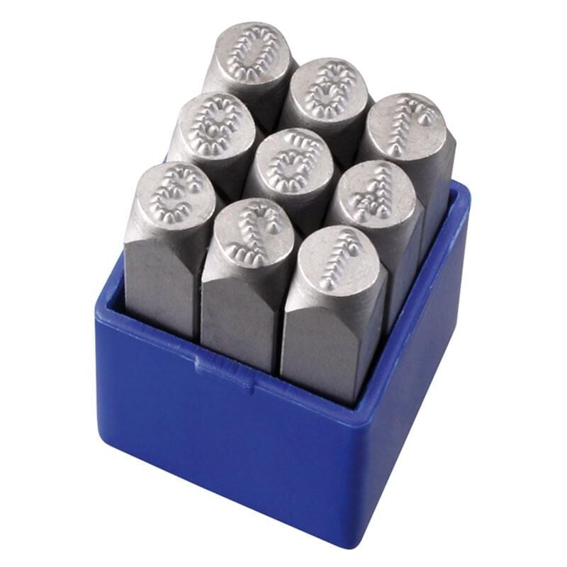 Jeu de poincons micro stress chiffres 8 mm pour marquage Fervi p012/n08p