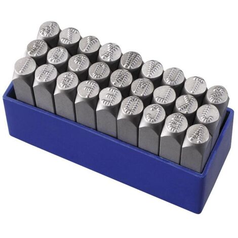 Jeu de poincons micro stress lettres 5 mm pour marquage p012/l05p