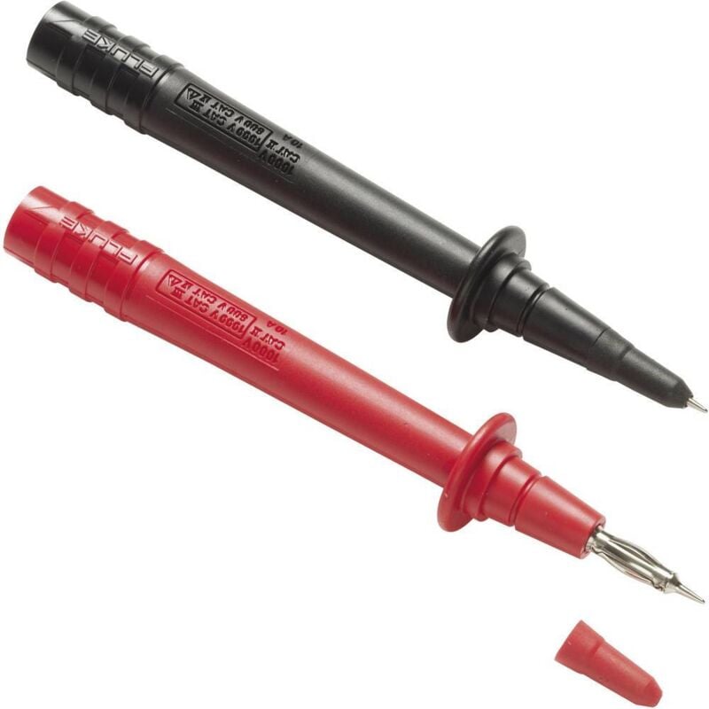 Jeu de pointes de touche de sécurité Fluke TP74 femelle 4 mm cat iii 1000 v, cat ii 1000 v rouge, noir 1 pc(s)