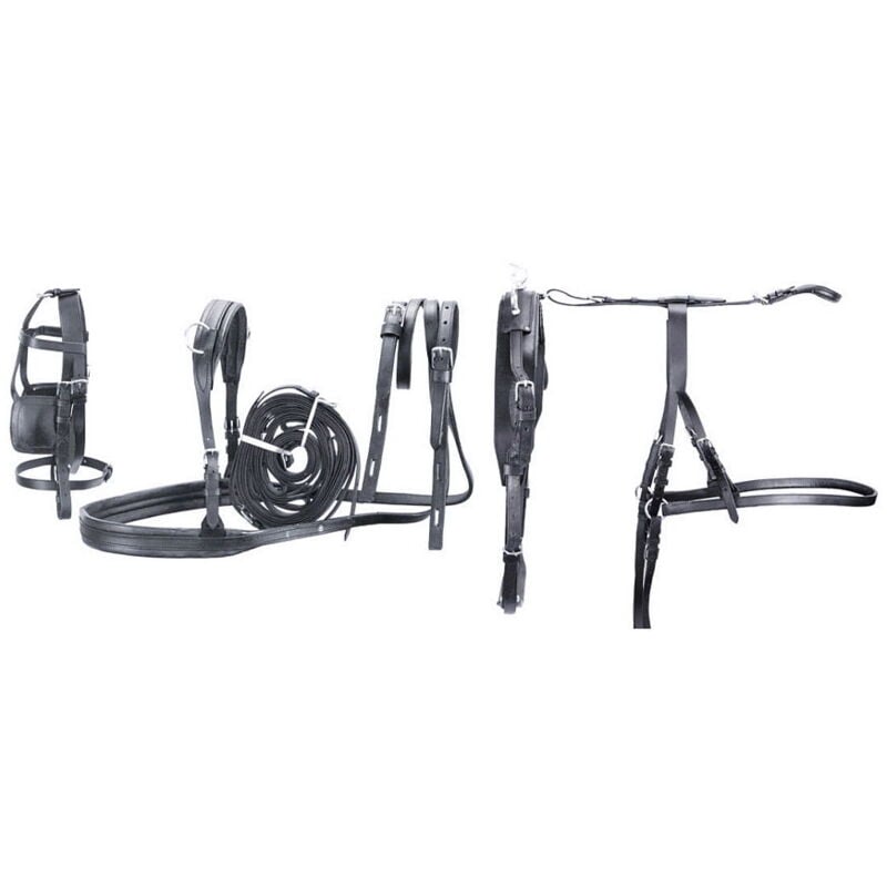 JM - Shetland, Noir: Finition complète du chariot en cuir