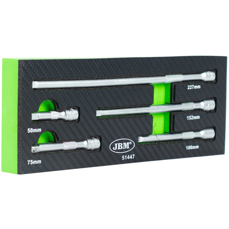 JBM - Ensemble de perches d'extension 1/4' avec soufflet régulier 51447