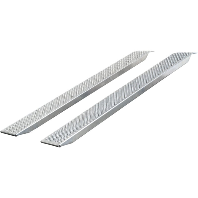 Jeu de rampes aluminium 1000kg 2000x260mm largeur utile 222mm Mw Tools SOR2000