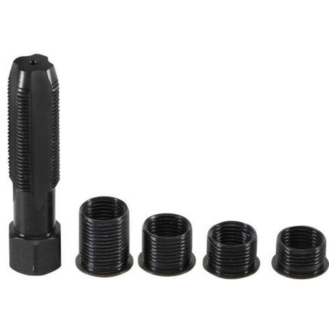 Jeu de réparation filetage bougie d'allumage M14 – Taraud HSS – Entraînement hexagonal 16 mm – Pour culasse aluminium