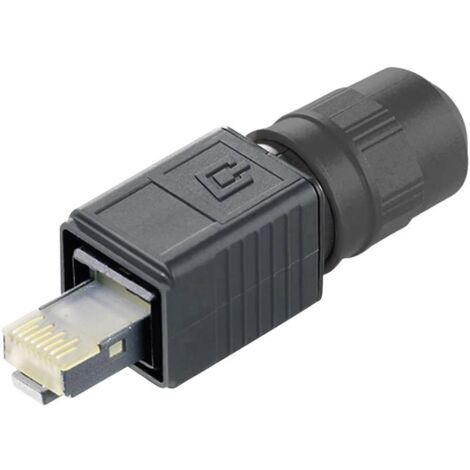 Jeu de RJ45 mâles Variante 4 Telegärtner 100007463 RJ45 mâle, droit Pôle: 8P8C noir 1 pc(s) Q400201