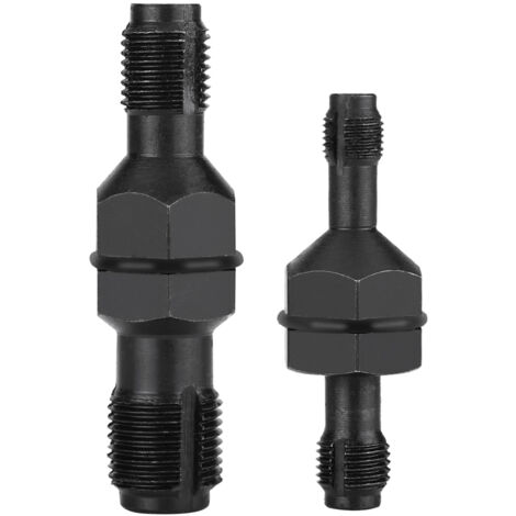 Jeu de robinets d'insertion de filetage de bougie d'allumage en acier au carbone, 2 pièces, M10  1.0 / M12  1.25 M14  1.5 / M18  1.5