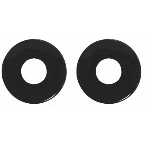 Jeu de rosaces R92/S80 (ø 52 mm - épaisseur 9 mm) - NORMBAU - NY.R.92 - pour béquille - Noir 16