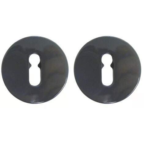 Jeu de rosaces R92/S80 (ø 52 mm - épaisseur 9 mm) - NORMBAU - NY.S 80 TDC - clé L - Gris foncé 18