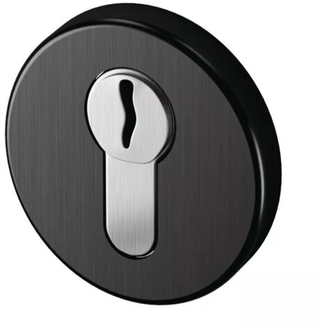 Jeu de rosaces rondes Arcade Normbau - Noir mat - Clé I