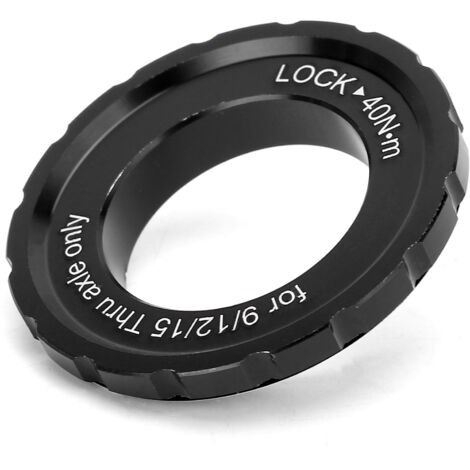 Jeu de roues VTT route avec moyeux à blocage central, disques et couvercles antivol pour axes de 9/12/15 mm