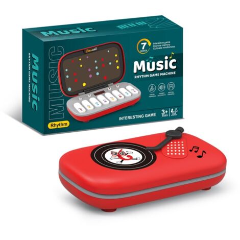 Jeu de rythme électronique portable - Jouet interactif pour enfants et adultes améliorant la vitesse de réaction, idéal pour les voyages et cadeaux d'anniversaire.