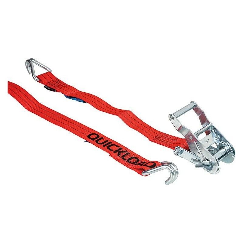 Jeu de sangles à cliquet, deux pièces, Professional 35mm 1000kg, 6m, rouge