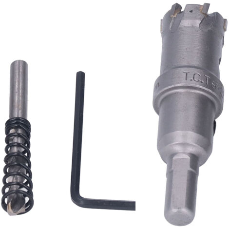 Jeu de scies à coupe, insert trempé durable, scie à coupe en carbure facile à utiliser avec clé Allen haute dureté pour couper le métal et le bois (22 mm)