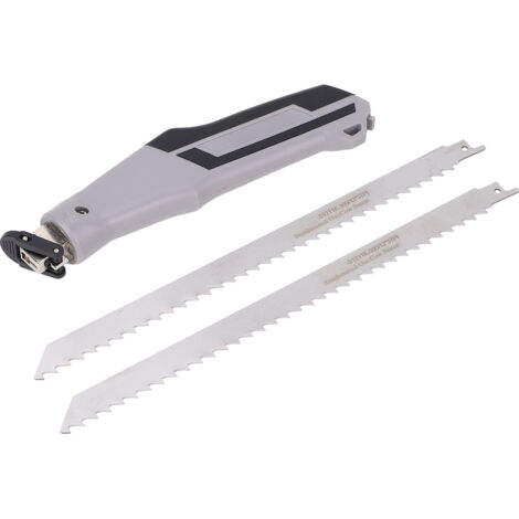 Jeu de scies à main, lame en acier inoxydable, poignée ergonomique TPR pour l'élagage du bois, tuyaux en plastique, coupe de viande et d'os