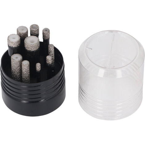 Jeu de scies cloche diamantées à tige hexagonale de 1/4 pouces, perçage sec et humide, forets brasés pour carrelage, verre, marbre, granit, 10 pièces