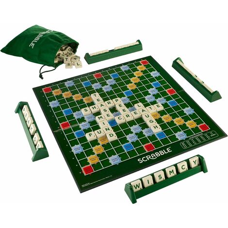 YOYAXI Jeu de Scrabble original - Couleur vert - Taille 12 x 3,8 x 21 cm - Poids 136,6 g - Matériau plastique