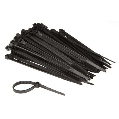 Jeu de serre-cables en nylon - 4 6 x 120 mm - noir (100 pcs)